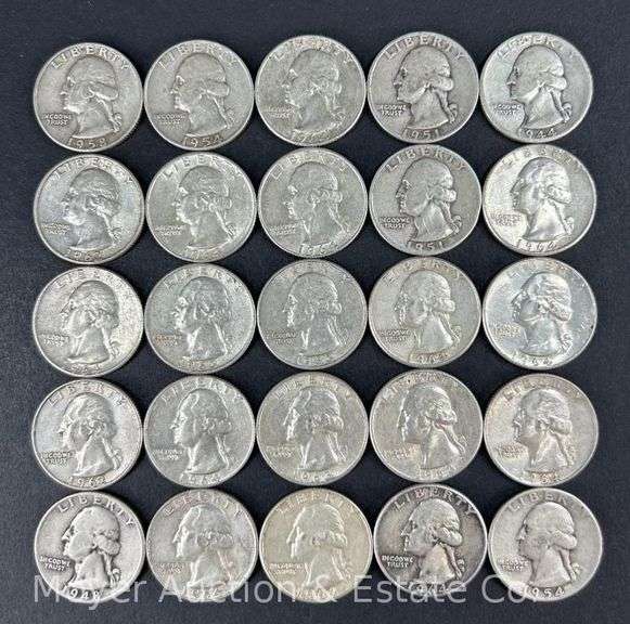 (25) Washington Silver Quarters image