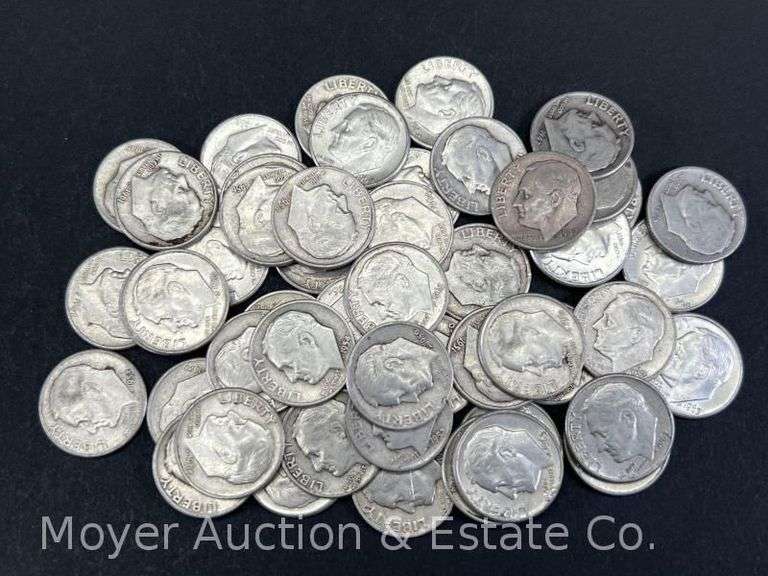 (50) Roosevelt Silver Dimes image