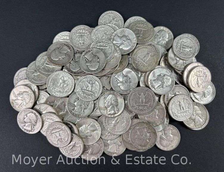 (100) Washington Silver Quarters image