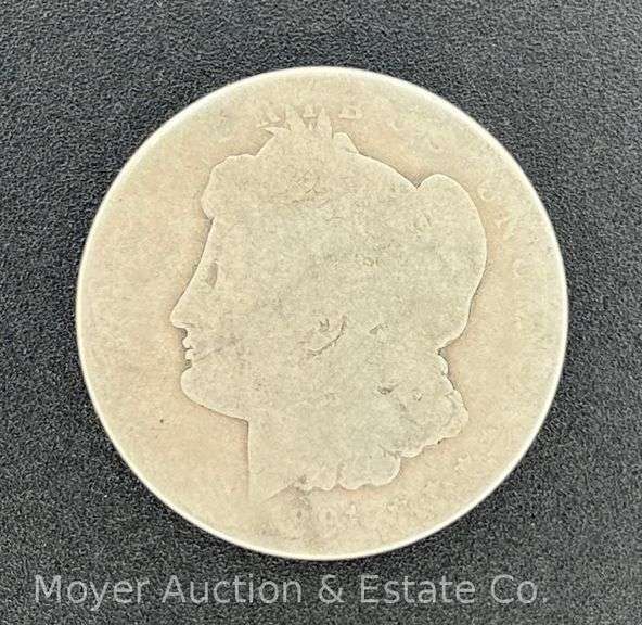 1891-O Morgan Silver Dollar - Heavily Circulated image