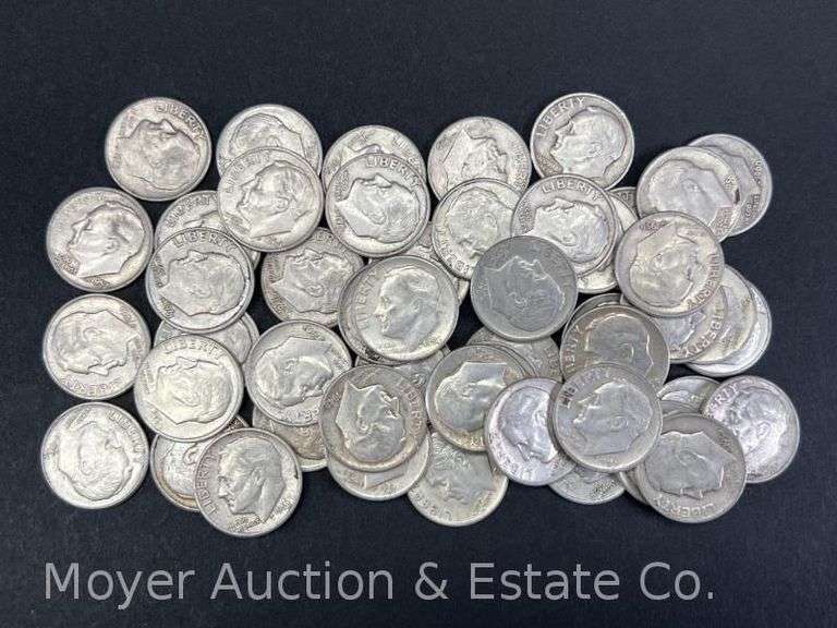 (50) Roosevelt Silver Dimes image