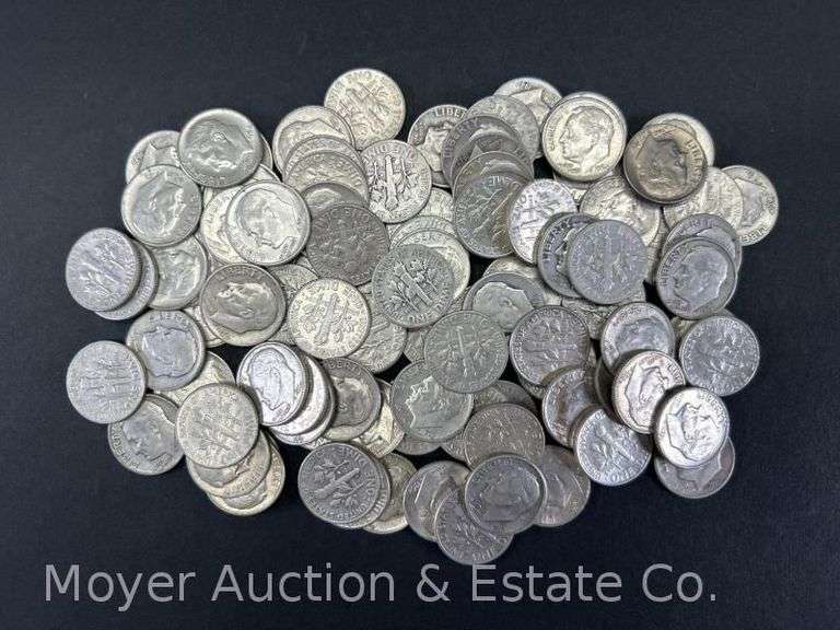 (100) Roosevelt Silver Dimes image