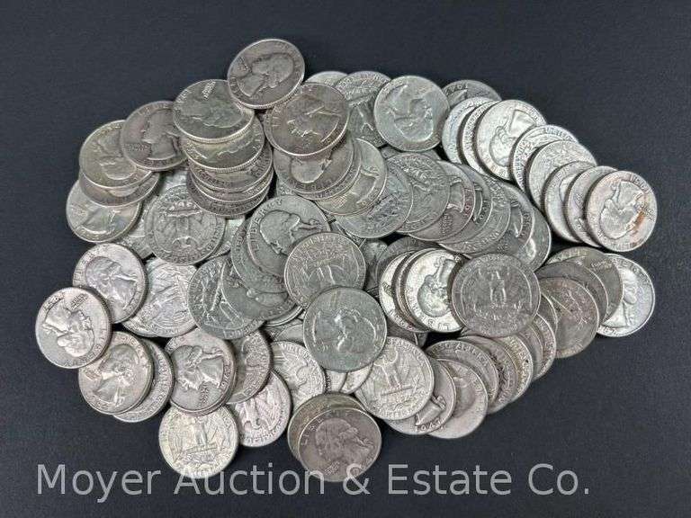 (100) Washington Silver Quarters image