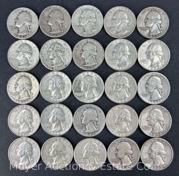 (25) Washington Silver Quarters image