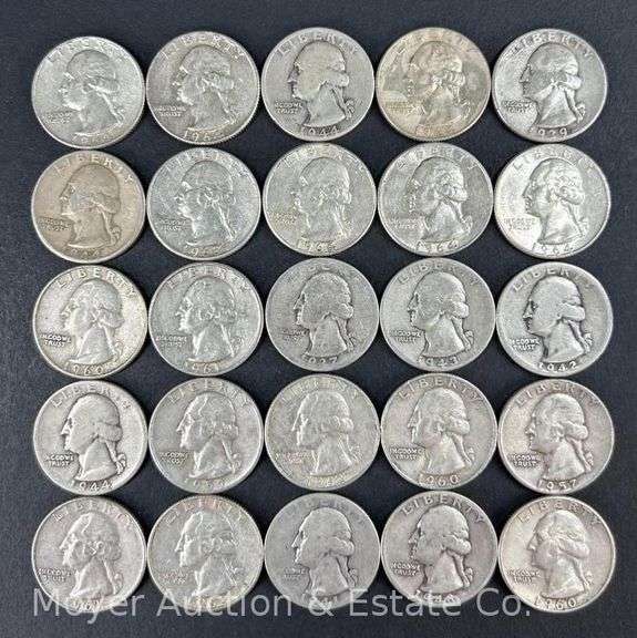 (25) Washington Silver Quarters image