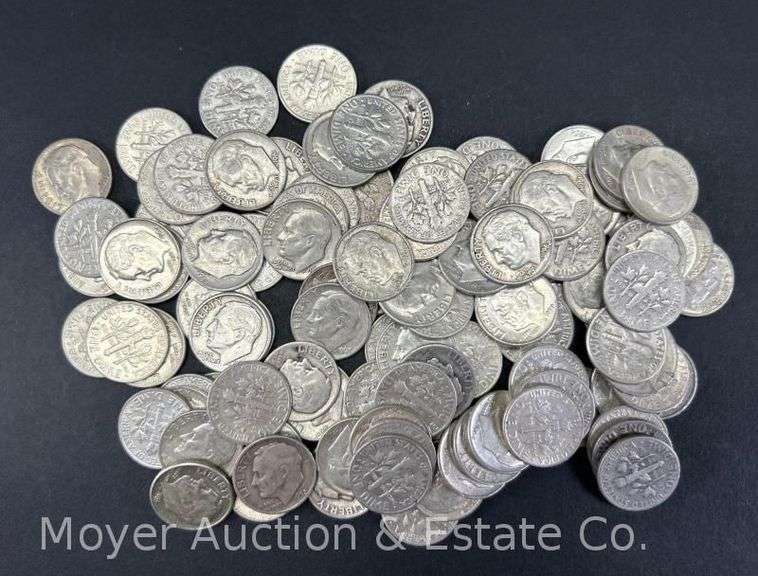 (100) Roosevelt Silver Dimes image