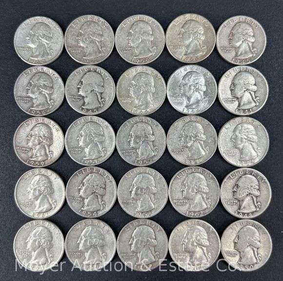 (25) Washington Silver Quarters image