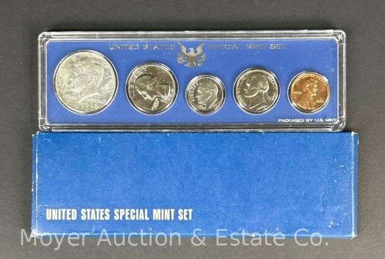 1966 United States Special Mint 5 Coin Set, in Plastic Case image
