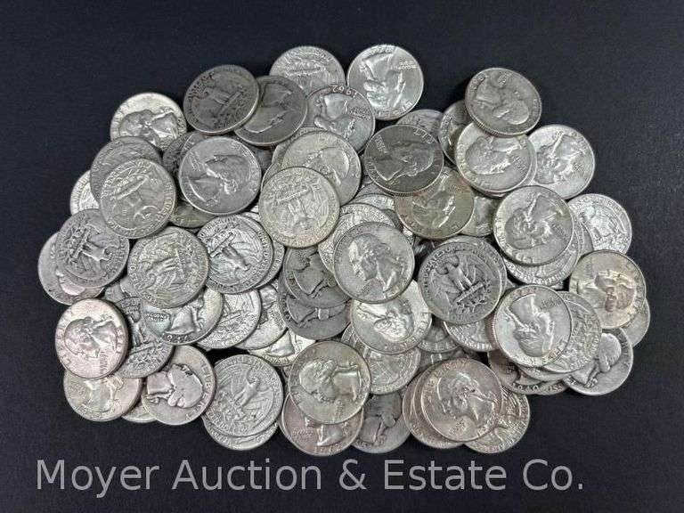 (100) Washington Silver Quarters image