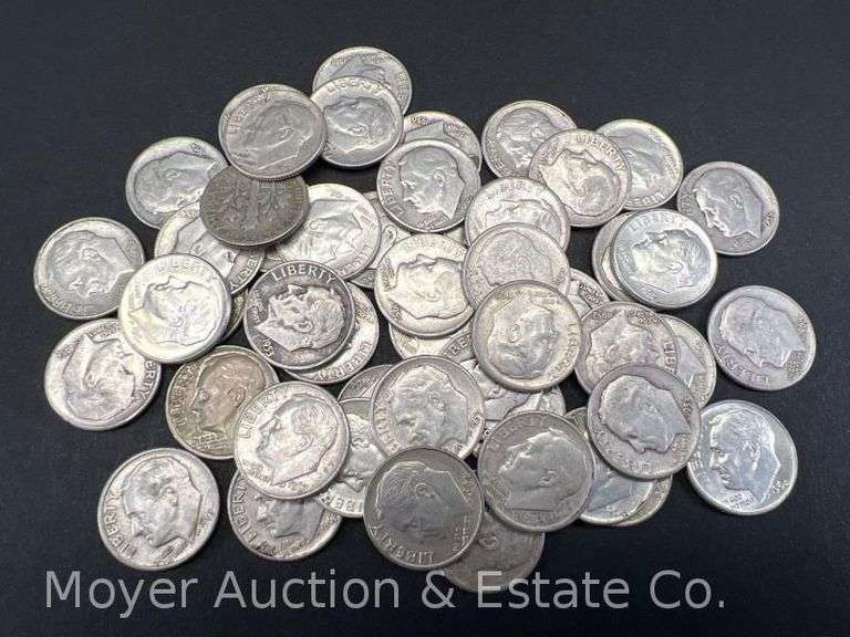 (50) Roosevelt Silver Dimes image