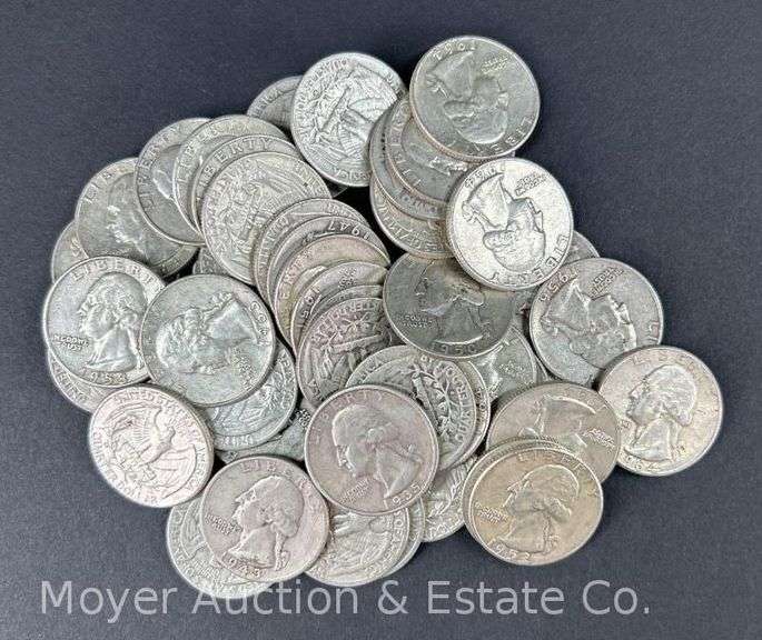 (50) Washington Silver Quarters image