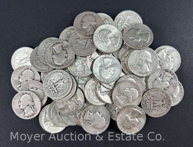 (50) Washington Silver Quarters image