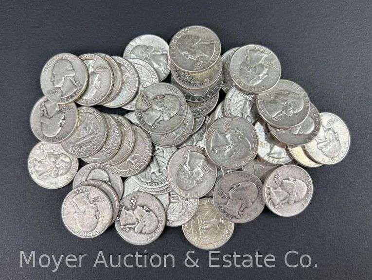 (50) Washington Silver Quarters image