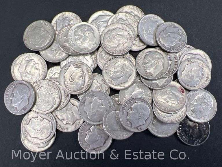 (50) Roosevelt Silver Dimes image