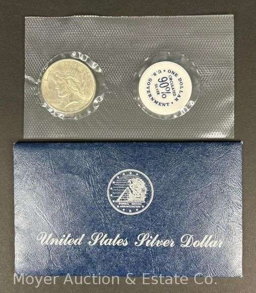 1923-P Peace Silver Dollar, with Original Envelope image