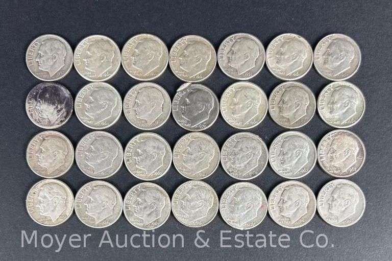 (28) Roosevelt Silver Dimes image