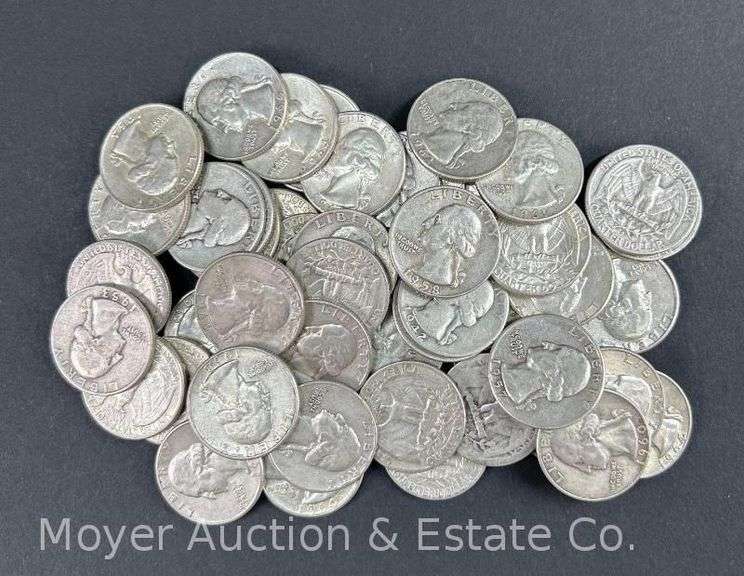 (50) Washington Silver Quarters image