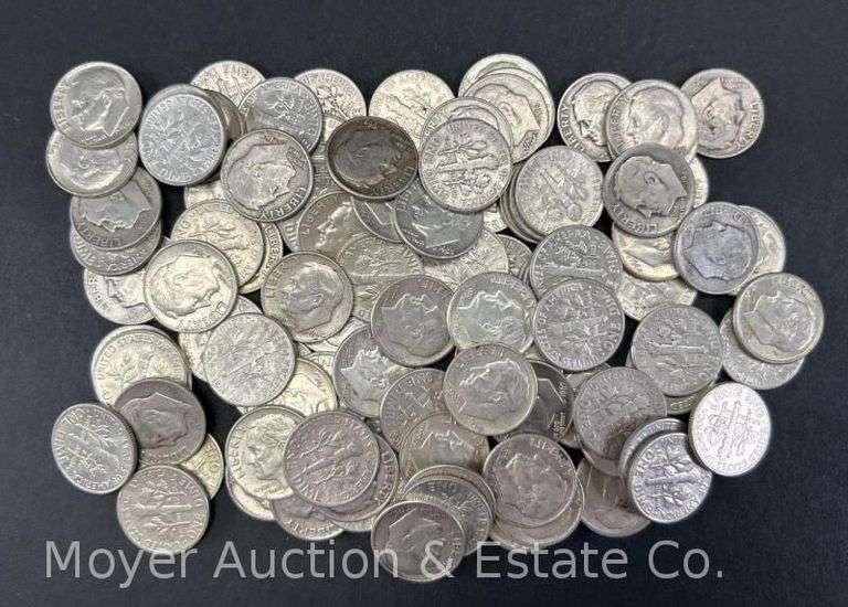 (100) Roosevelt Silver Dimes image