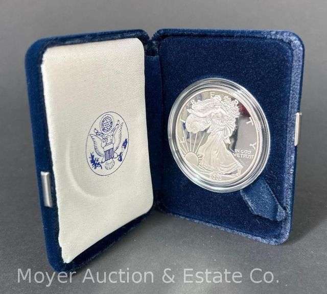 2003 American Eagle Proof Silver Dollar, with Original Boxes image