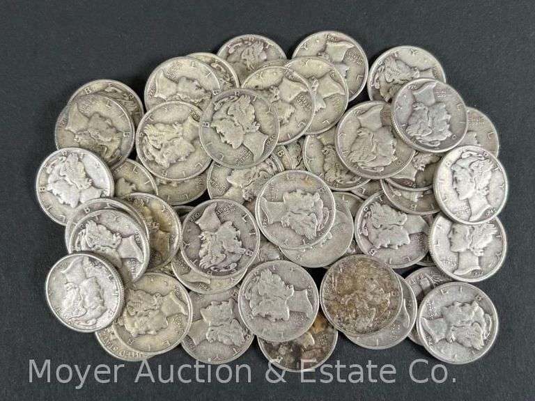 (50) Mercury Dimes image