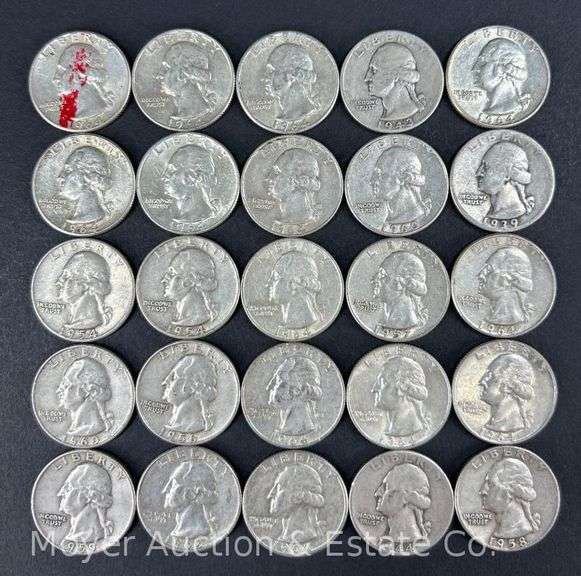 (25) Washington Silver Quarters image