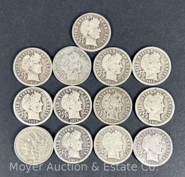 (13) Barber Dimes image