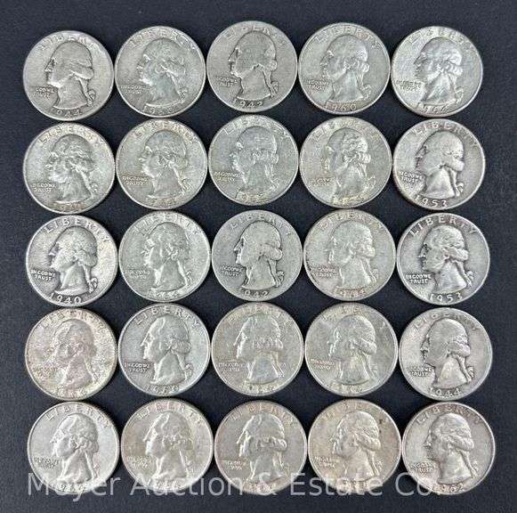 (25) Washington Silver Quarters image