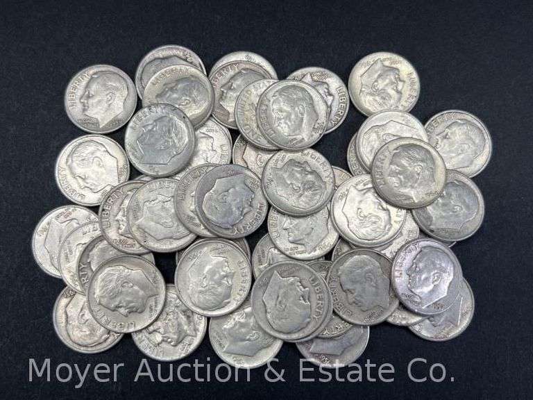 (50) Roosevelt Silver Dimes image