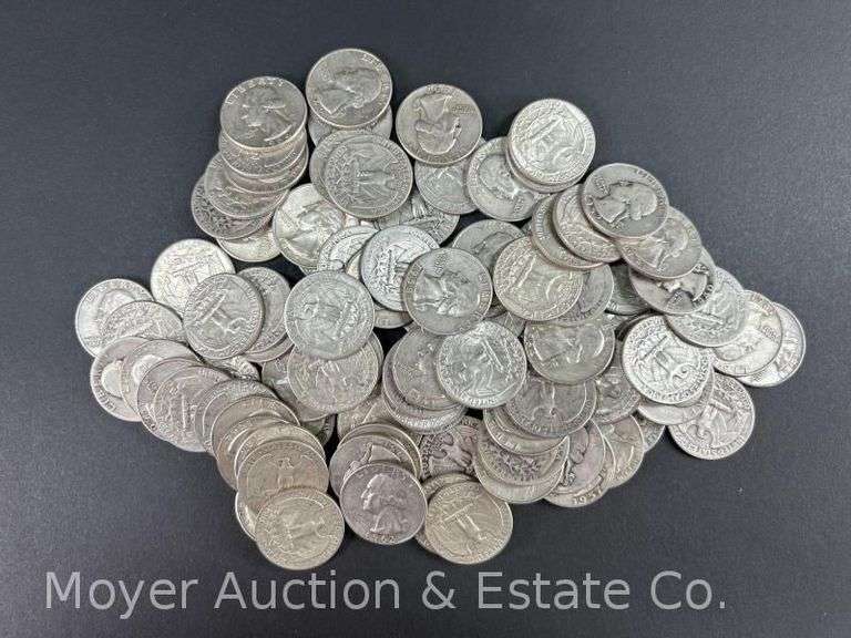 (100) Washington Silver Quarters image