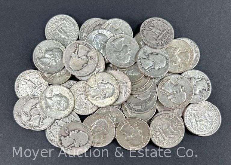 (50) Washington Silver Quarters image