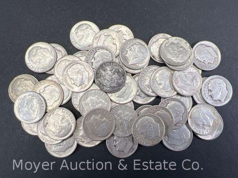 (50) Roosevelt Silver Dimes image