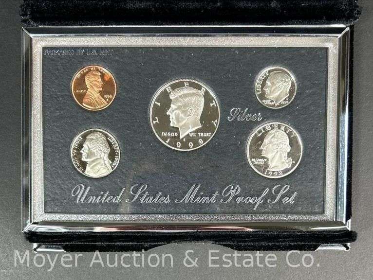 1998 United States Premier Silver Proof Set, with Original Boxes image
