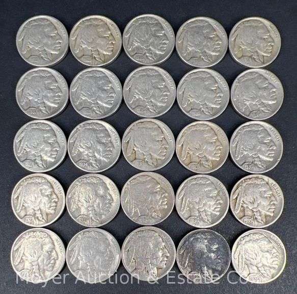 (25) Buffalo Nickels, with Dates image