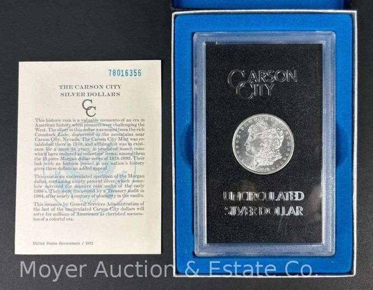 1878-CC Uncirculated Morgan Silver Dollar, with Original Box image