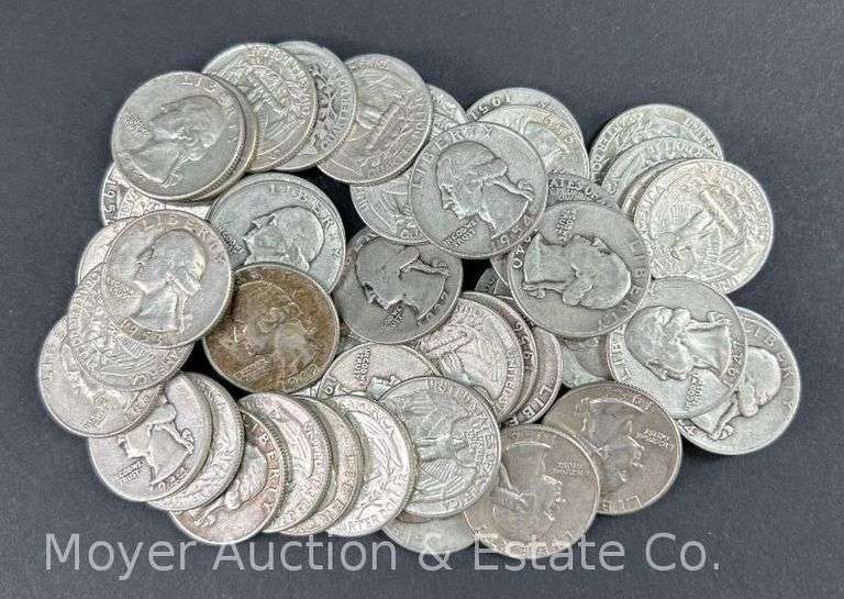 (50) Washington Silver Quarters image