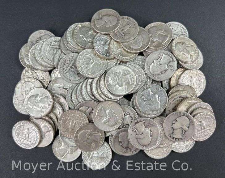 (100) Washington Silver Quarters image