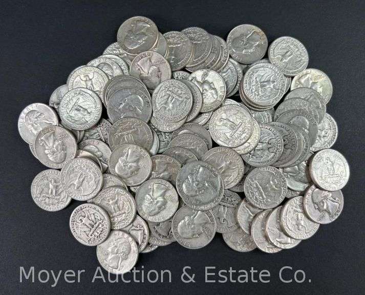 (100) Washington Silver Quarters image