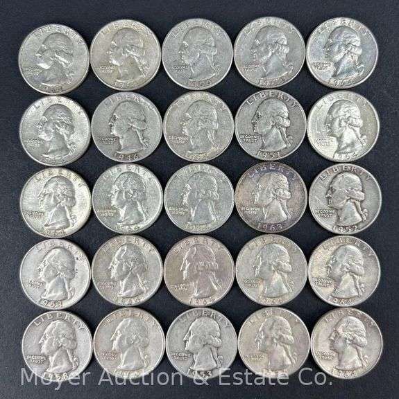 (25) Washington Silver Quarters image