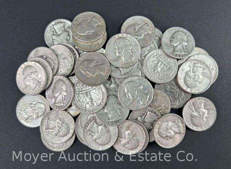 (50) Washington Silver Quarters image