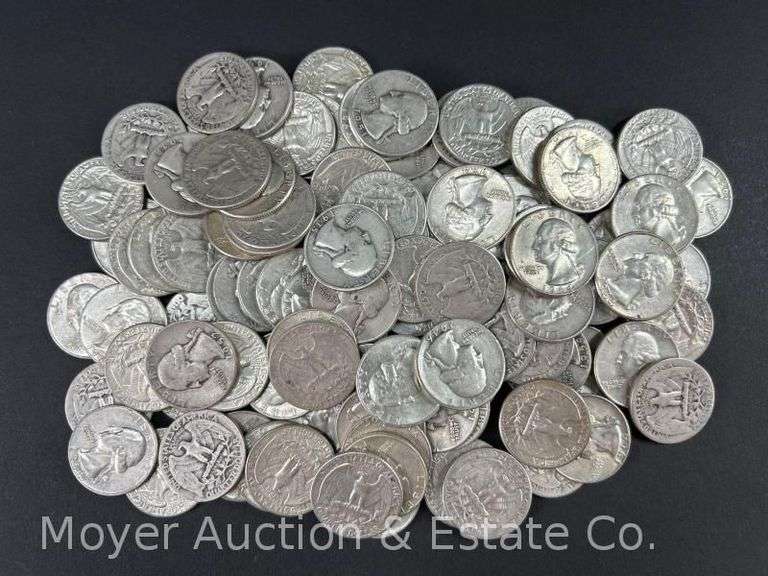 (100) Washington Silver Quarters image