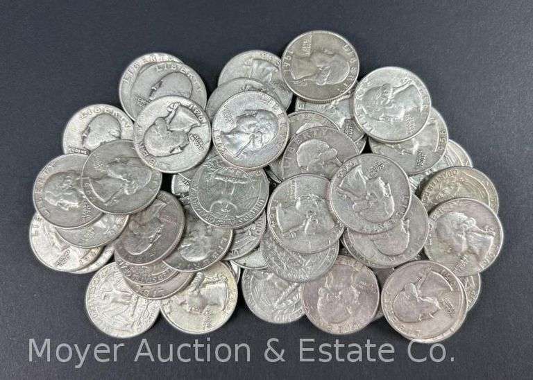 (50) Washington Silver Quarters image