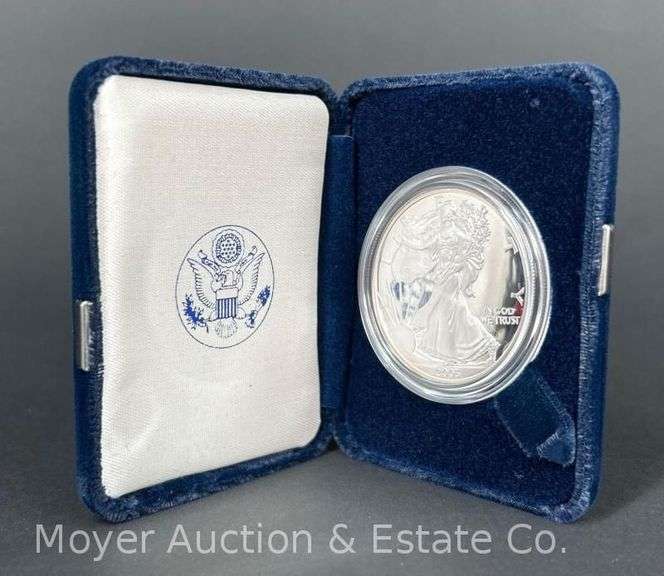 2003 American Eagle Proof Silver Dollar, with Original Boxes image