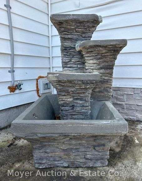 Garden Fountain, Composite, 34"h