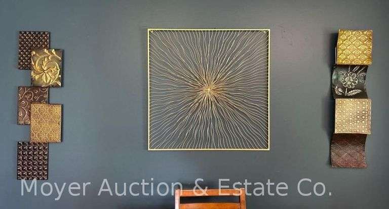 (4) Pieces of Metal Wall Art, 28"-36"h