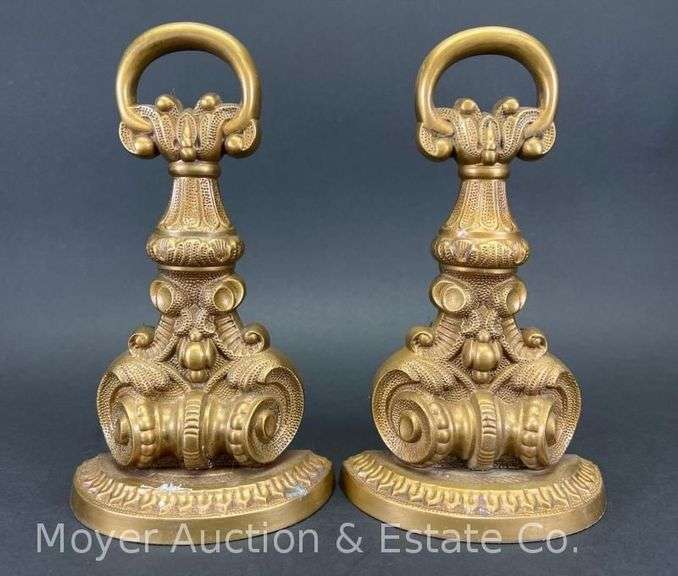 Pair of Cast Metal Sculptural Bookends, 10"h image