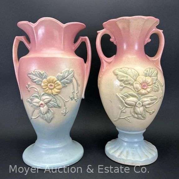 (2) Hull Art Pottery Vases, 13"h image