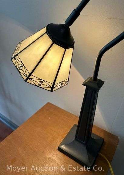 Stained Glass Table Lamp, 24"h