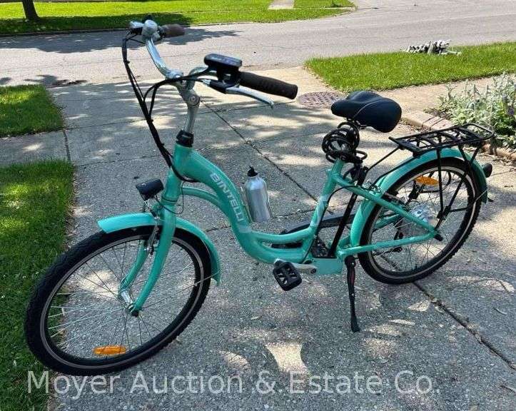 Bintelli Women's E-Bike with Charger, New Helmet, and Seat Cover