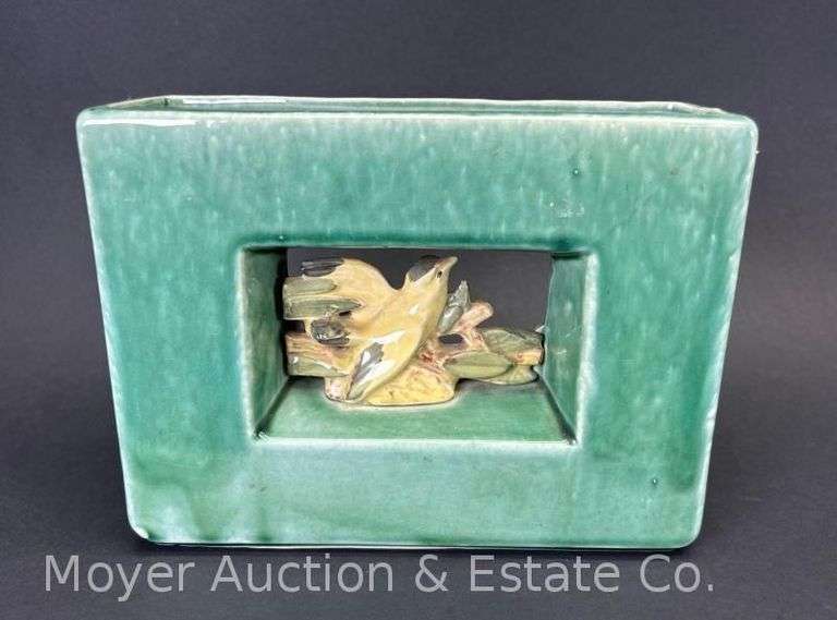 McCoy Pottery Peak-a-boo Bird Planter, 6.25"h image
