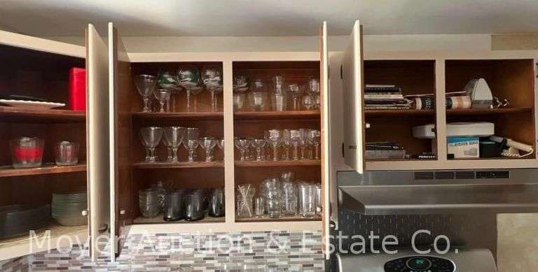 Contents of Kitchen, Dishes, Tupperware, Flatware, Cooking Utensils, Serving-ware, Etc.